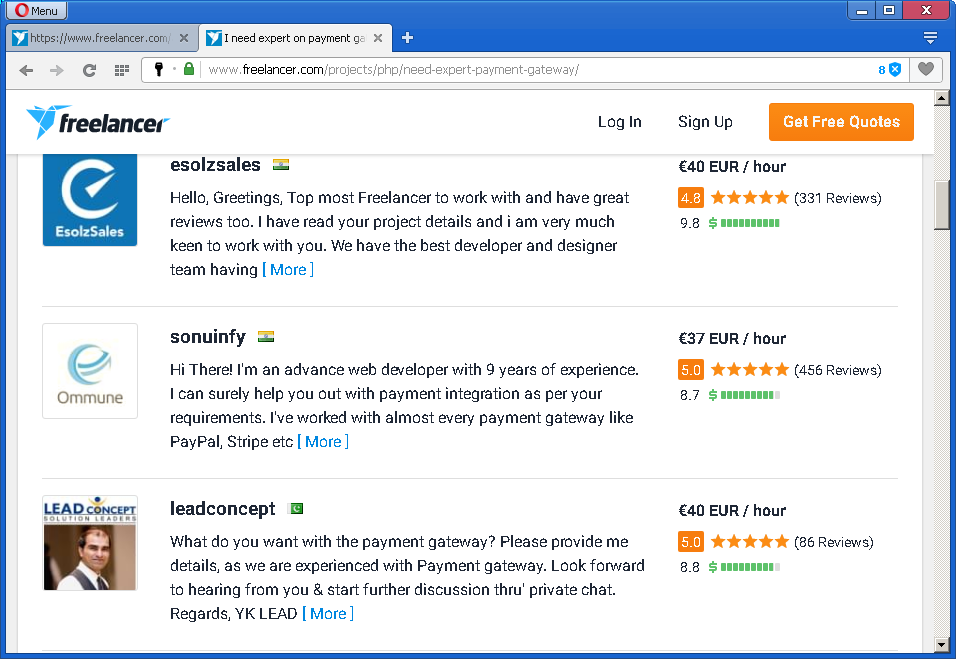 All bids are visible for eveyone